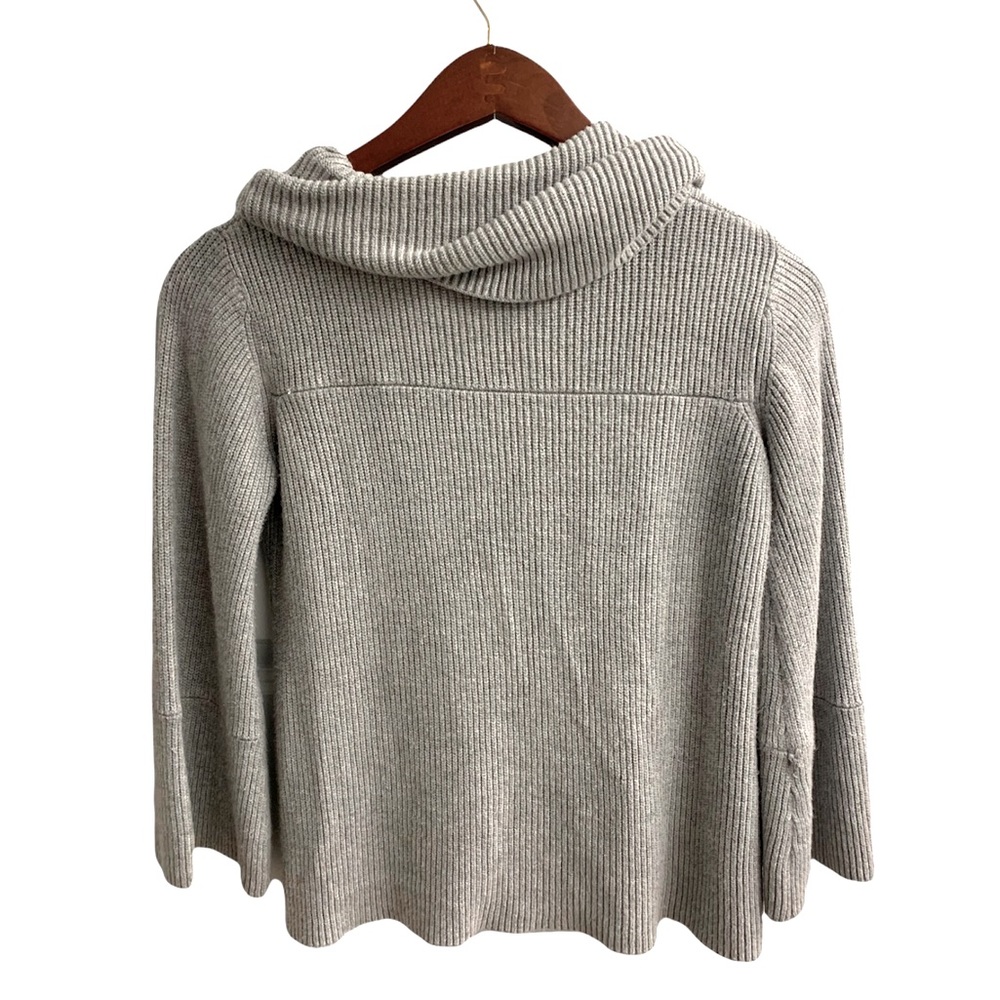 Evolution by Cyrus Cowl Neck Cropped Sweater | Gray | Womens Small - Picture 2 of 7